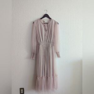 In February Target Blush Gauze Dress